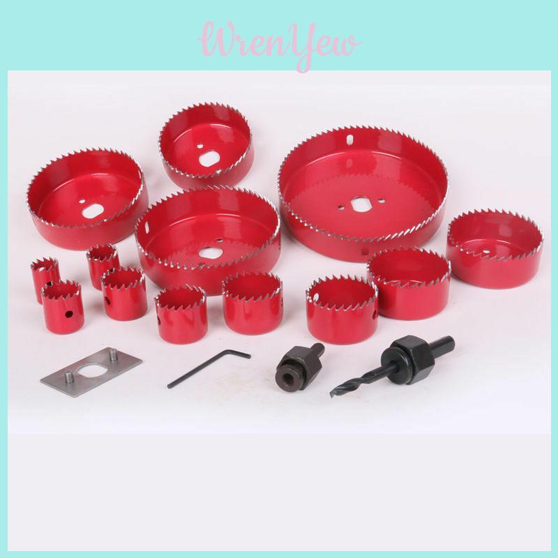 Premium 16pcs Hole Saw Set For Precise Cutting Of Wood Plastic And Non Ferrous Metals With Carry Case