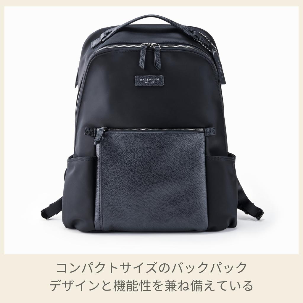 Backpack ALVERNO Backpack PC Storage Work Rucksack Full Black [Hartman] Women's 15.6