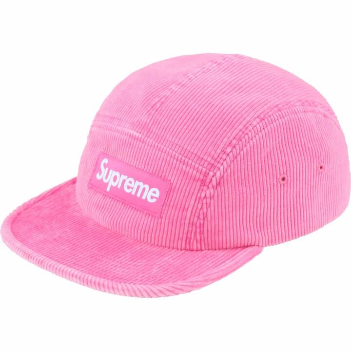 Supreme Corduroy Camp Cap Pink One-Size