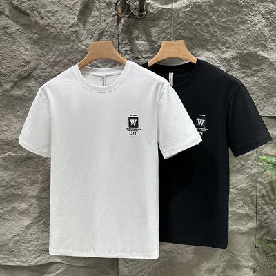 Latest Summer Mens Short-sleeved T-shirt Printed Thin Short T-shirt Top