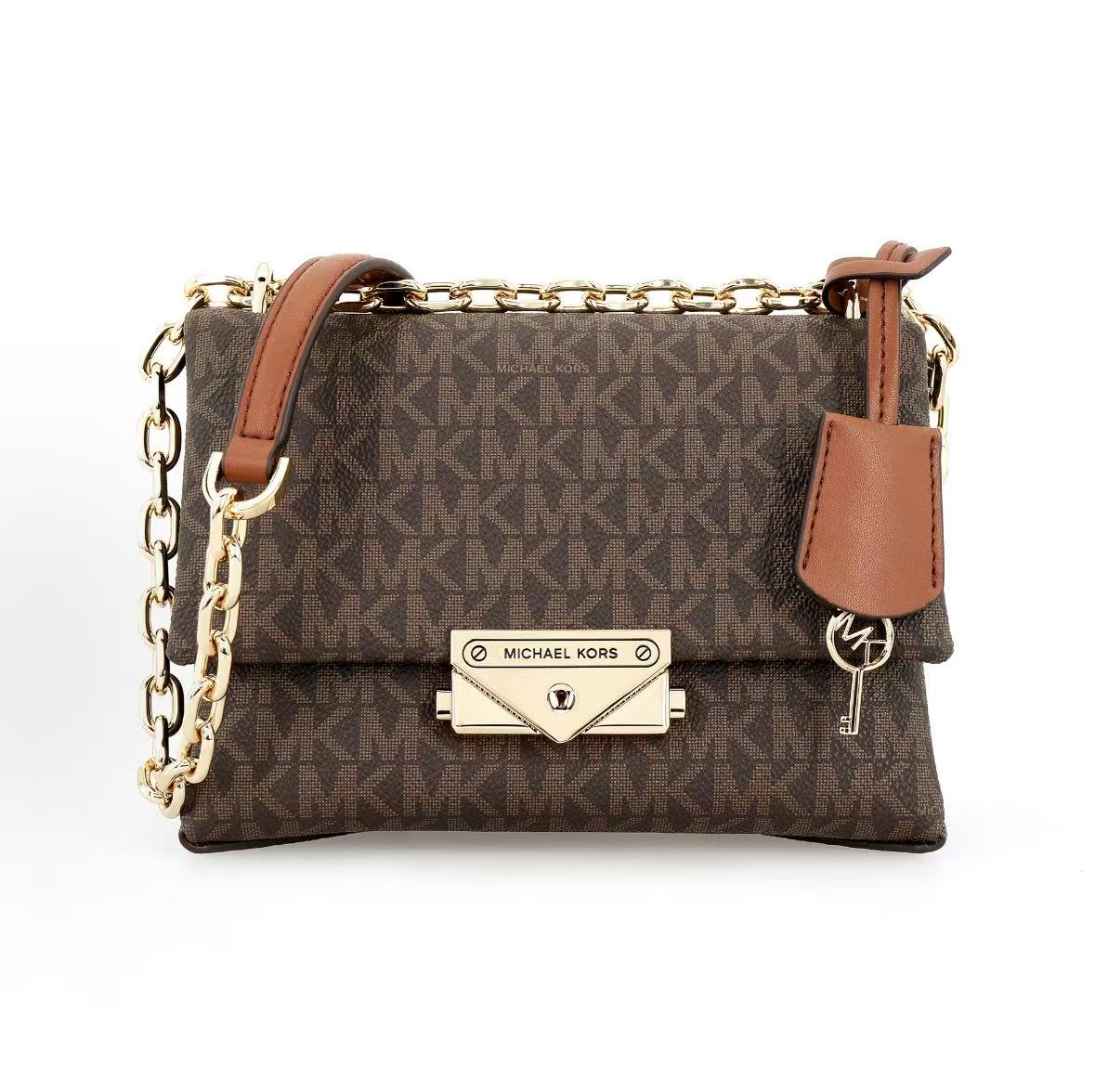 

Michael Kors Mk Cece 18 Classic Monogram Flap Crossbody Bag Women Bags Brown 35F2G0EC5B-200 Basic Set (Bag+Dust Bag)