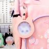 Round Badge Protective Case with Transparent Window Waterproof Hangable Portable Display Bag for Fan Supplies Gift Multi-color