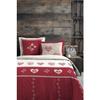 Housse de couette + 1 taie - Coeur de montagne - 220 x 240 cm - 100% coton - Oeko-Tex®