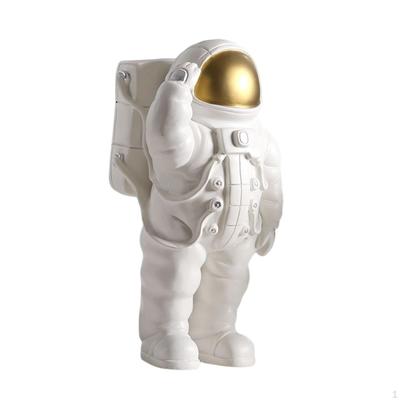 Resin Astronaut Figurine Tabletop Decoration Themed Sculpture for Bedroom Room Crafts