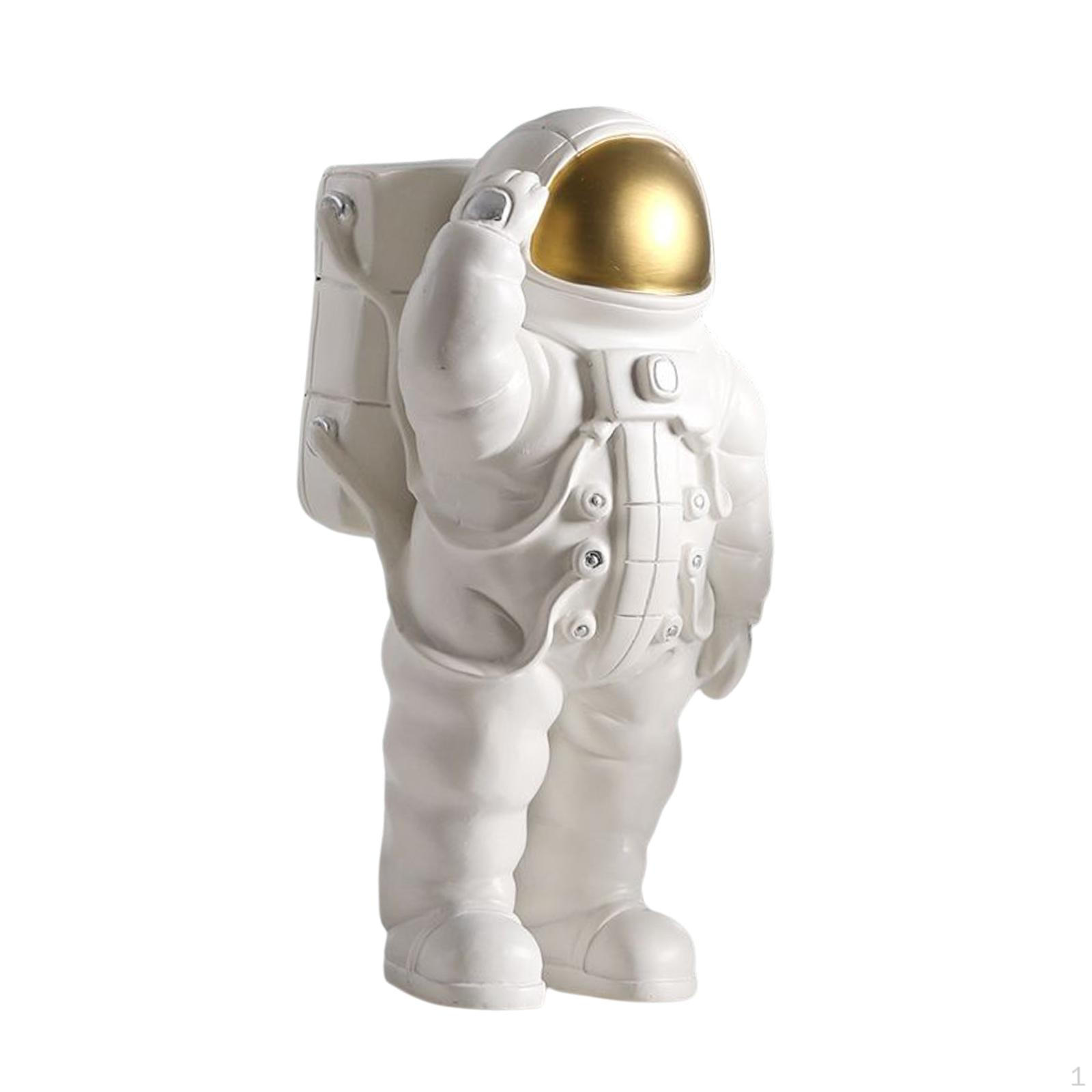 

Resin Astronaut Figurine Tabletop decoration Themed Sculpture for Bedroom Room Crafts Salute