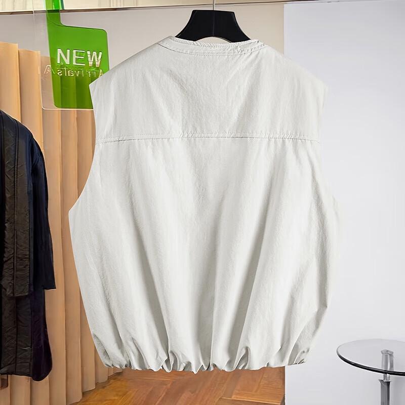 Damen Rundhals Reißverschluss Gepolsterte Weste