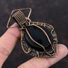 Black Ethiopian Opal Gemstone Pendant Copper Wire Wrapped Pendant Handmade Copper Jewelry Designer Pendant Wire Wrap Jewelry Gift For Mother