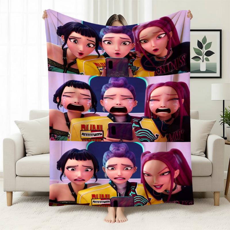 Temu Blanket Kpop Witch Hunters Blanket Flannel Blanket Office Home Sofa Blanket Nap Blanket