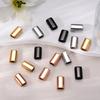 6PCS Stainless Steel Charm Slider Spacer Beads Metal Big Large Hole for Bracelet Leather Parts Jewelry Making Accessories