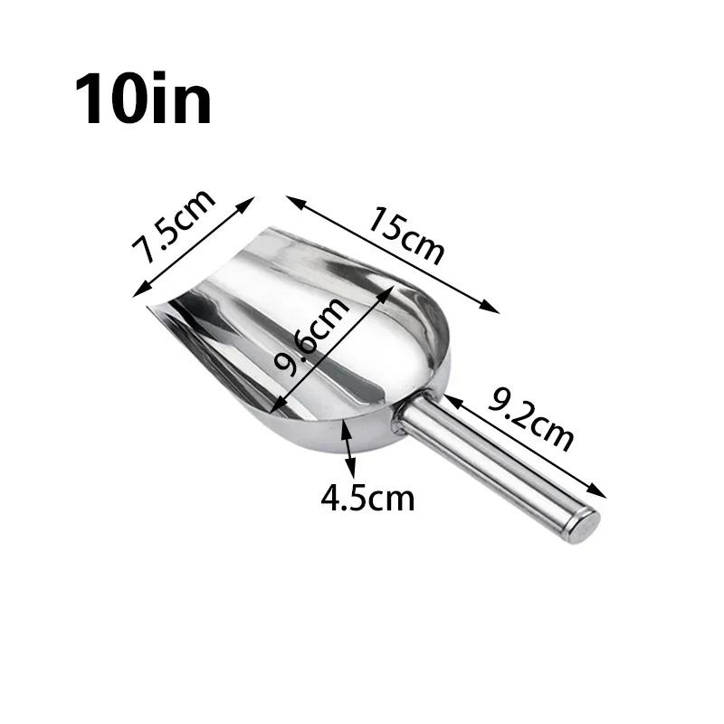 1PC Coarse grain rice shovel Stainless steel ice scoop Candy flour spoon Multi functional ice cream scoop Kitchen tools