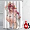 Tenda da Doccia Nuda con Stampa di Ragazza Anime Seno Grande Sedere Grande Forniture per Bagno Decorazione Bagno Impermeabile di Alta Qualità con Gancio