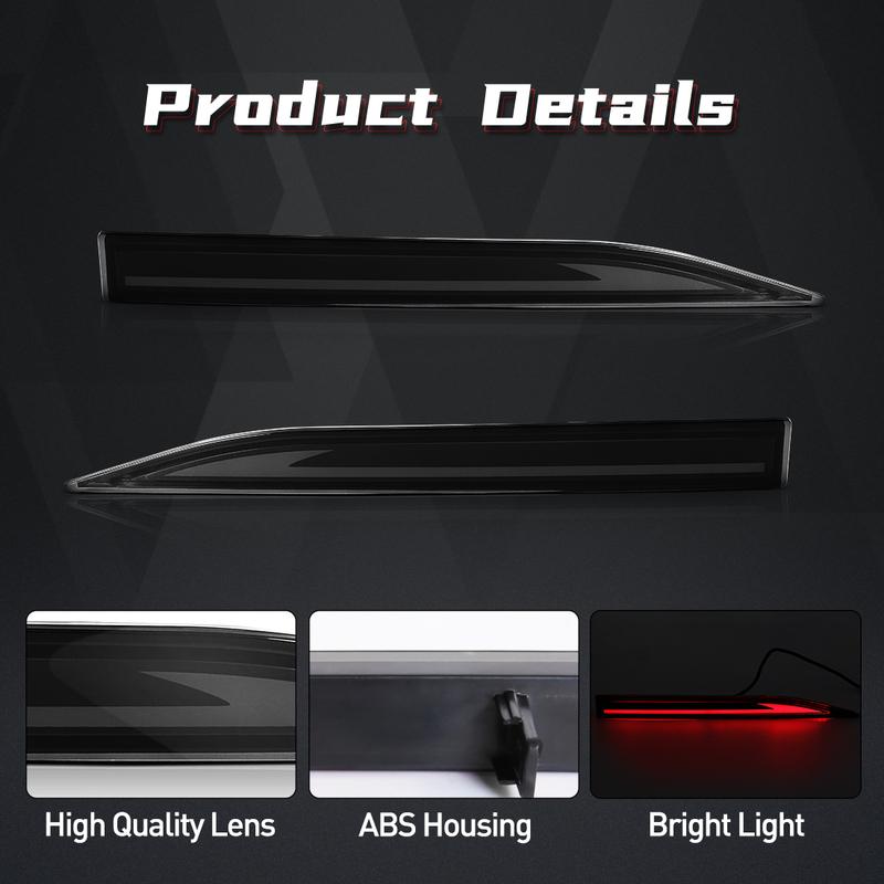 A set of LED Tail Light  For Toyota Yaris Ativ Vios   Brake Light Rear Bumper Reflector Lamp Dynamic Warning Light 12V