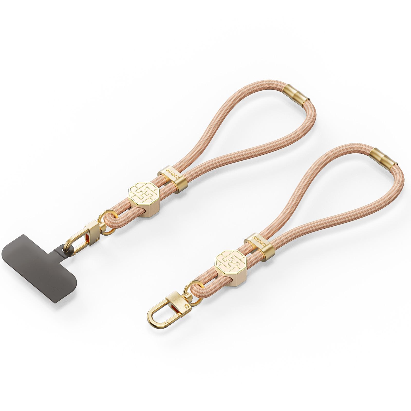 

For DUX DUCIS Garden Series Phone Lanyard Adjustable Wrist Strap with Swastika Pattern Amber Color