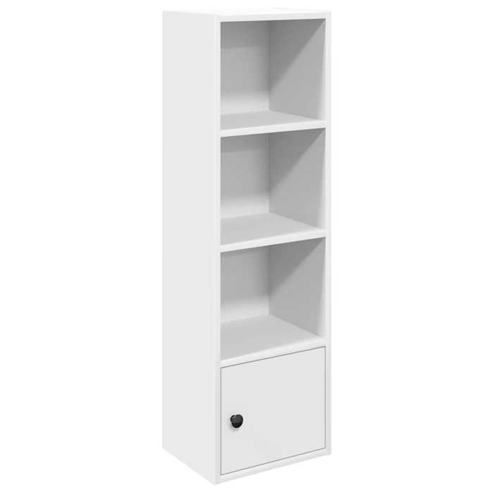 VidaXL Bookcase White 31x24x102 Cm Engineered Wood, Bookshelf, Storage Rack, Book Holder, Cabinet 860337