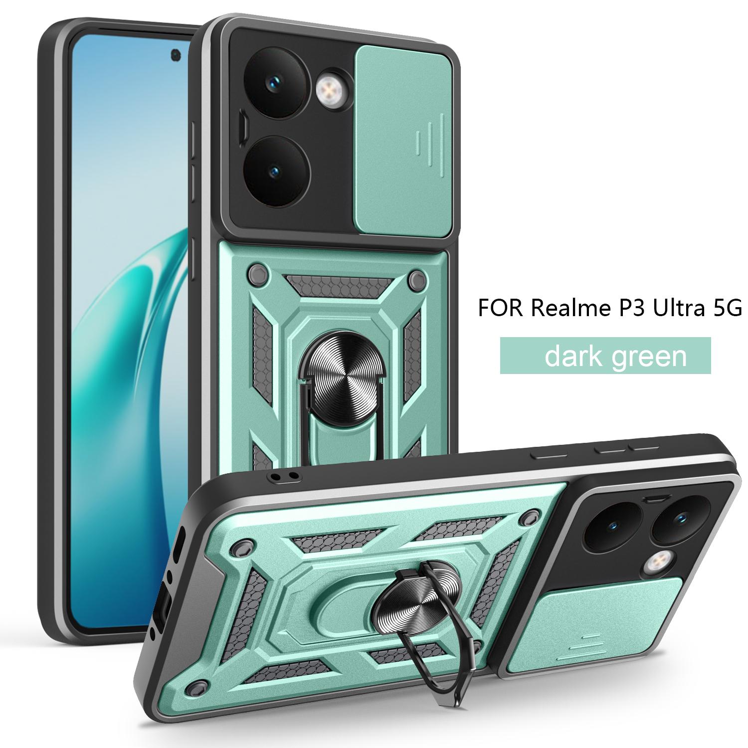 

For Realme P3 Ultra Case Realme P3 Ultra Cover Magnetic Ring Holder Armor Phone Case Slide Camera Protect Back Cover realme P3 Ultra