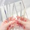 20cm Simple Transparent Triangle Straight Rulers Accurate Student Stationery Scale on Both Side Office School Supplies