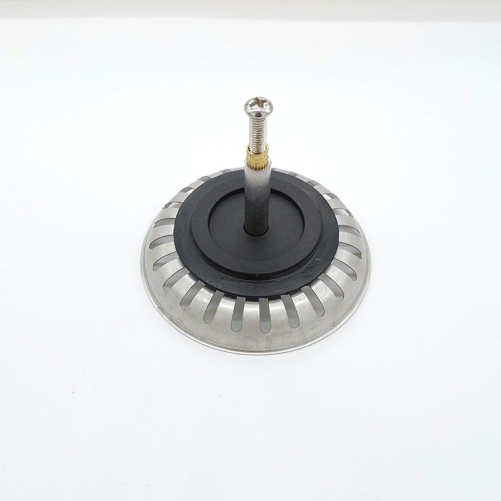 Hot New Sink Drain Waste Stainless Steel & Rubber Stylish Useful Kitchen