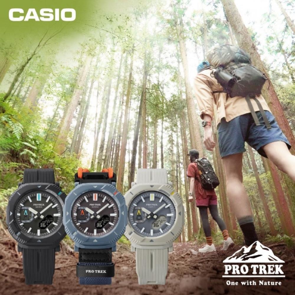 Casio [bluetooth Equipped Solar Watch] Pro Trek  Pro Trek  Hiker Line Charcoal Gray Prj B001 1jf