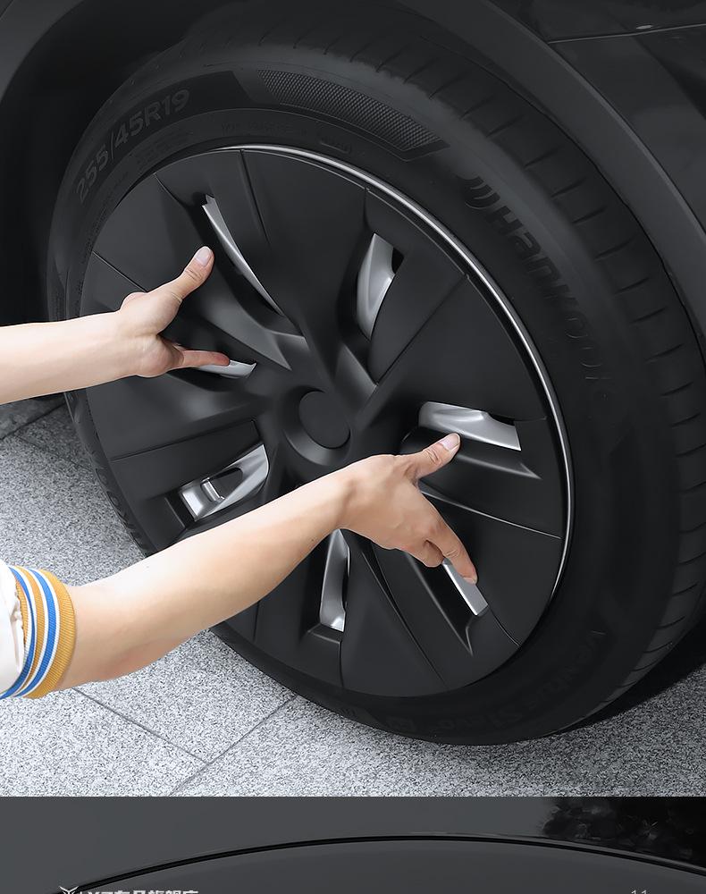 For Model Y Hubcaps 19 Inch Wheel Covers 19''  Wheel Hub Caps Gemini Kit Fit Model Y Accessories 2024-2021 4 Pcs Rim Protector ypbhr22