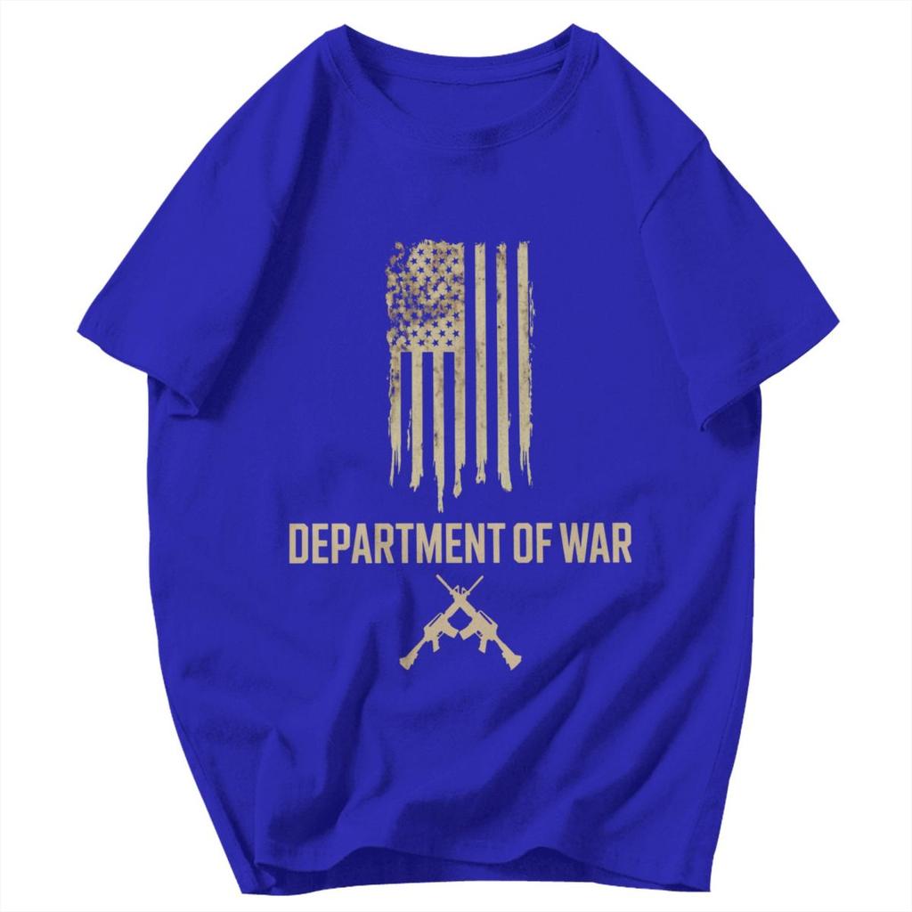 Men T Shirt Department Of War Retro Cotton Y2K Graphic Tees Unisex Clothing T Shirts
