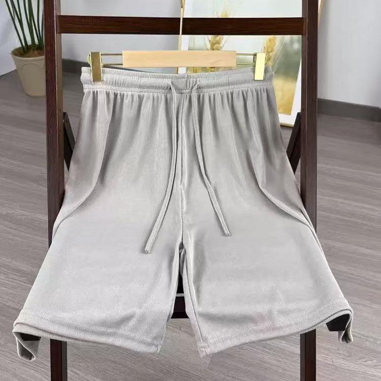 GMXIA Plus Size Women's Shorts Quarter Pants Women's High-waisted Ice Silk Pants Loose Women's Summer Casual Straight Leg Shorts
