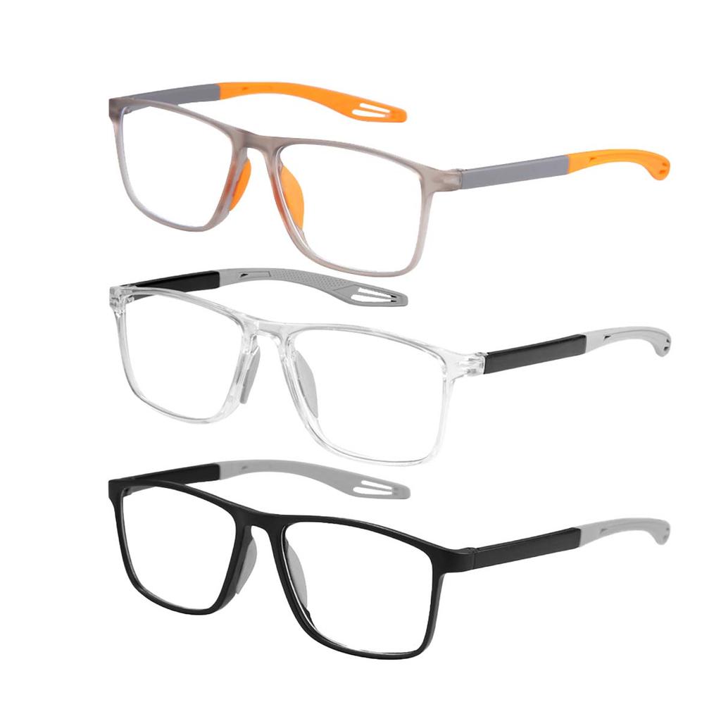 3pcs Blue Light Blocking Reading Glasses Flexible Frame Unisex Sport & Reading Friendly +1.0 to +3.0 Magnification