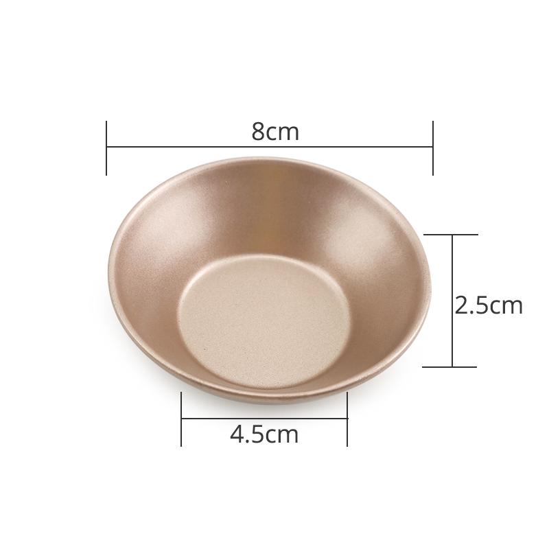 Slippbelegg Mini Paiformer, Egg Tart Form, Sett med 4