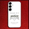 Isaiah Jeremiah Psalm Jesus Bible Phone Case For Samsung S25,S24,S21,S22,S23,S30,Ultra,S20,Plus,Fe,Lite,Note,10,9,5G Black Cover