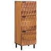 Highboard with Door Acacia Brown Surface 40 X 33 X 110 Cm