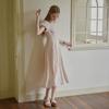 Peulaudeumali Pm_Simple Pink Puff Sleeve Dress