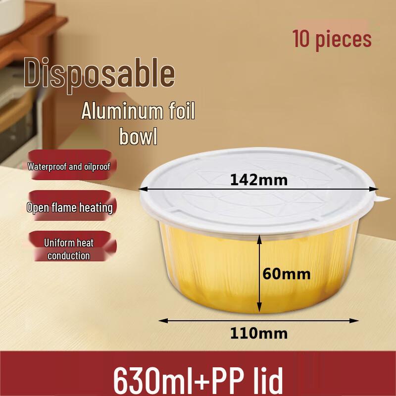 

Homeglen Disposable Aluminum Foil Meal Containers with Lids