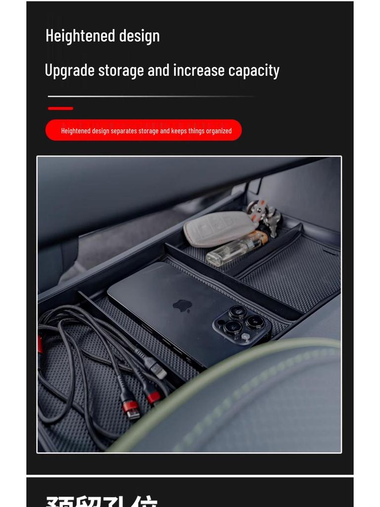 Anti-slip Interior Storage Box for BJ40 Armrest and Center Console