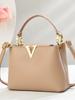 Elegant 2025 Women's Korean Style One-Shoulder Crossbody Bucket Handbag