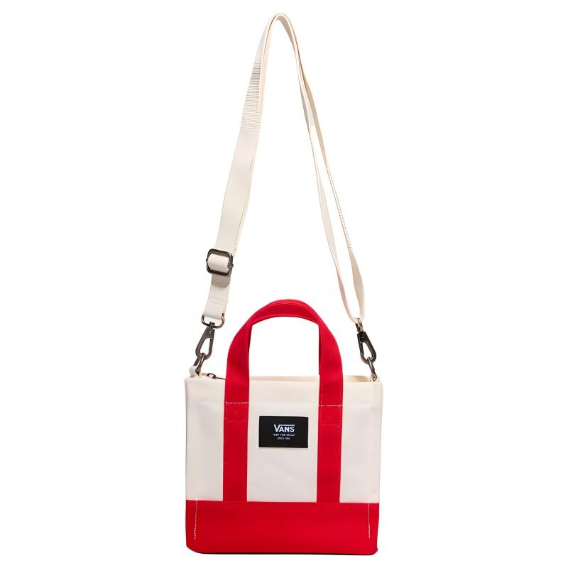 

Vans Cotton Tote Bag, Shopping Bag, Shoulder Bag, Handbag Women s White & Red Vans VN000HRWGOD красный/белый