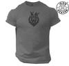 King Lion T Shirt Gym Clothing Bodybuilding Training Workout Exercise Kick Boxing Martial Arts Karate MMA Spartan Warrior Men Tee Top