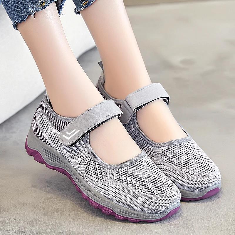 Fashion Women's summer casual sports shoes breathable soft sole anti slip  for sneakers women
