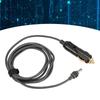 Satellite DC Car Power Supply Cable 18AWG Cigarette Lighter to DC Cord IP68 Water Resistant Plug and