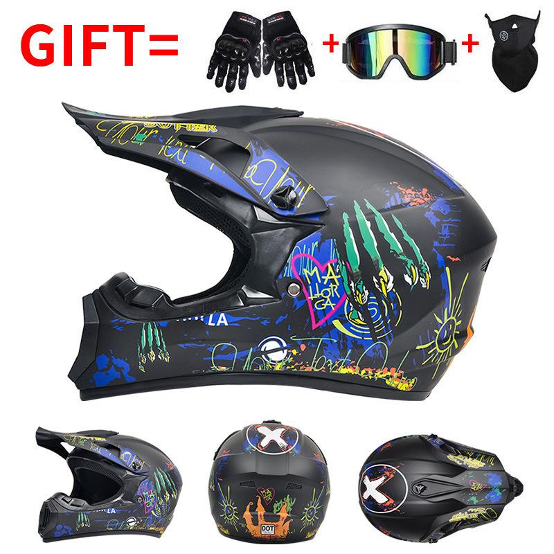 Exclusive Supply DOT Certified Motorcycle Off-Road Helmet Mountain Bike Speed-Reducing Riding Safety Helmet