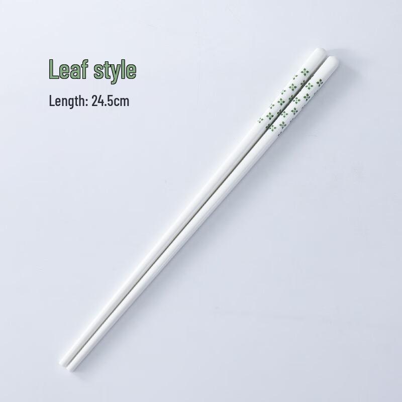 De'ou Xingguang Simple Hepburn Ceramic Chopsticks, 6 Pairs