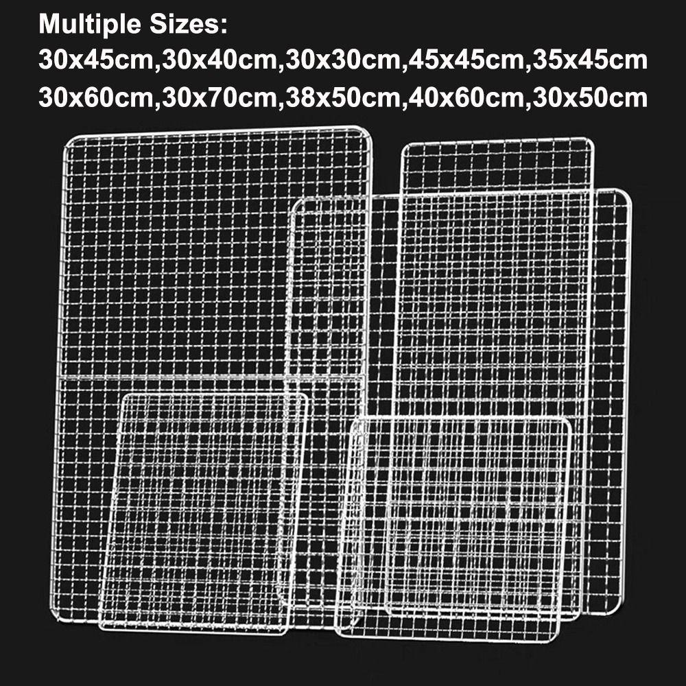 Grillroste aus Eisendraht Wiederverwendbare Bratrostnetze Neue Grillnetze