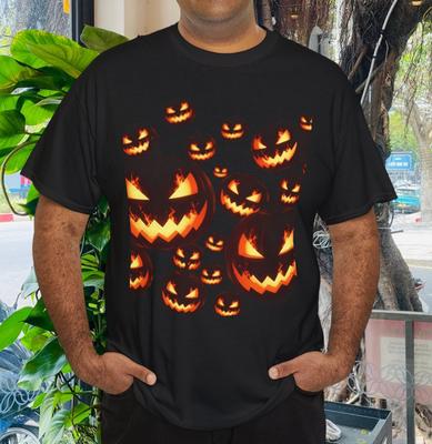 Halloween Gruselige Kürbisse Herren-T-Shirt