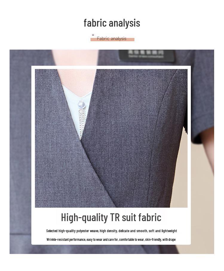 Premium Women's Summer Short-Sleeve Suit Set - Elegant Skirt Suit for Professional and Stylish Workwear