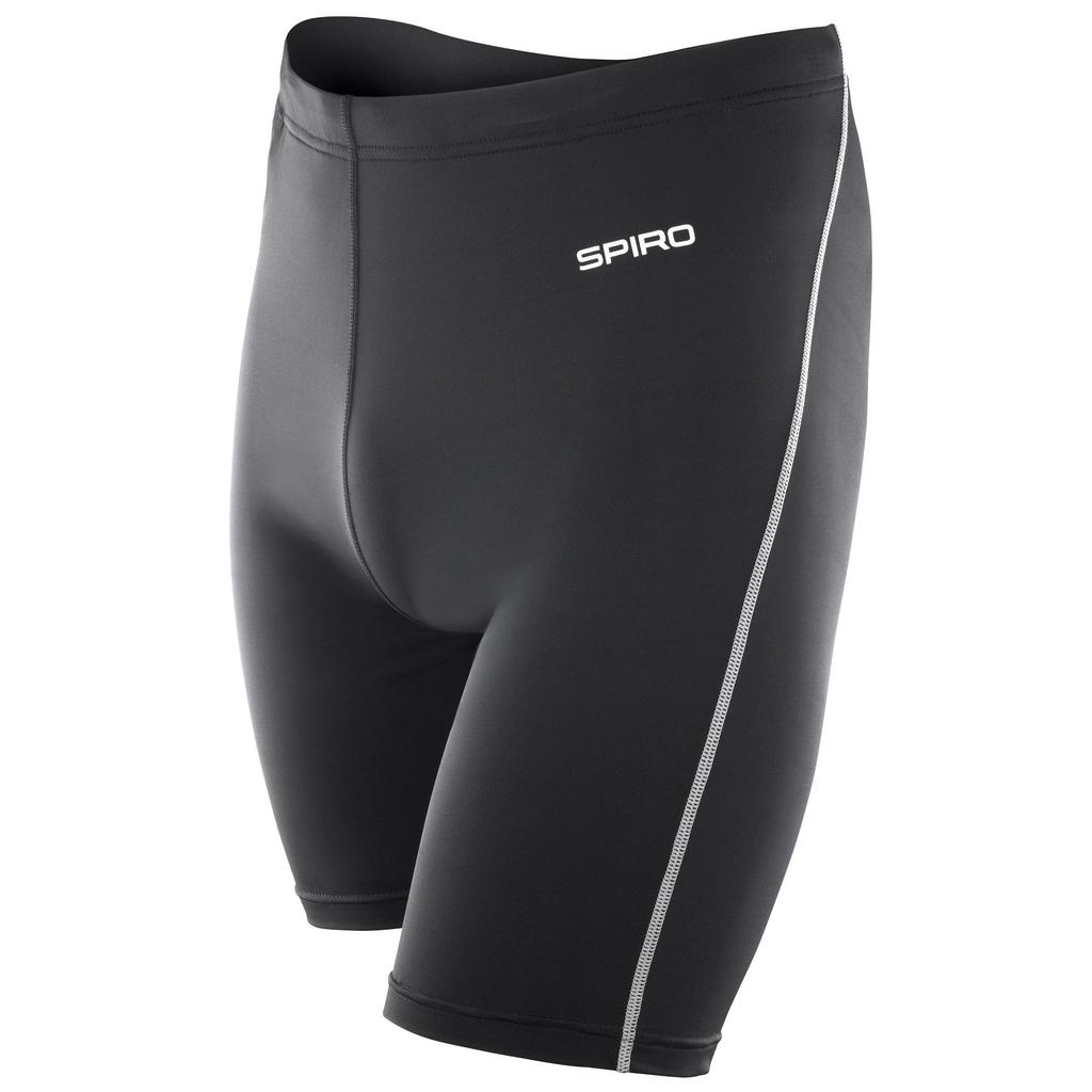 Spiro Mens Bodyfit Performance Base Layer Sports Shorts