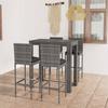 VidaXL 5 Pcs Garden Bar Set with Cushions Bistro Furniture Outdoor Dining Set Living Room 3064797
