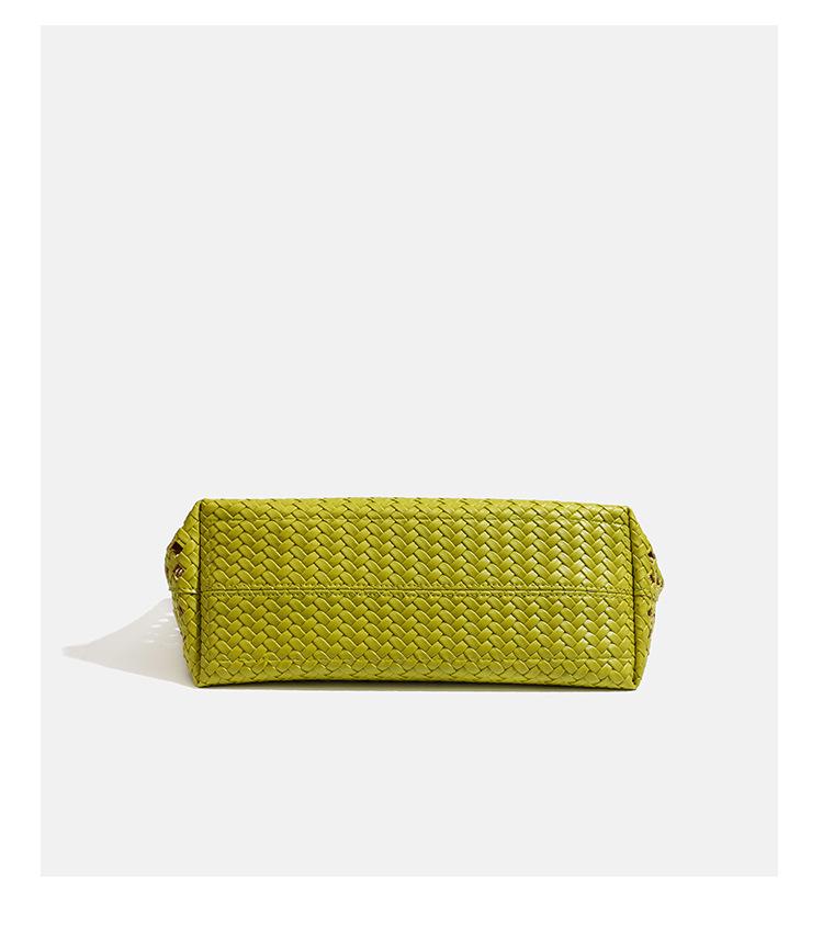 Bolsa de Picnic de Tejido de Lujo: Elegante Bolso de Hombro Hueco para Madre e Hijo
