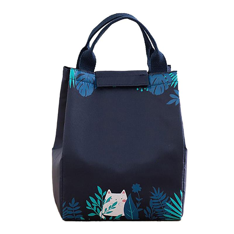 Insulated Lunch Bag Thickened Oxford Cloth Inner Aluminum Film Large Capacity Thermal Lunch Cooler