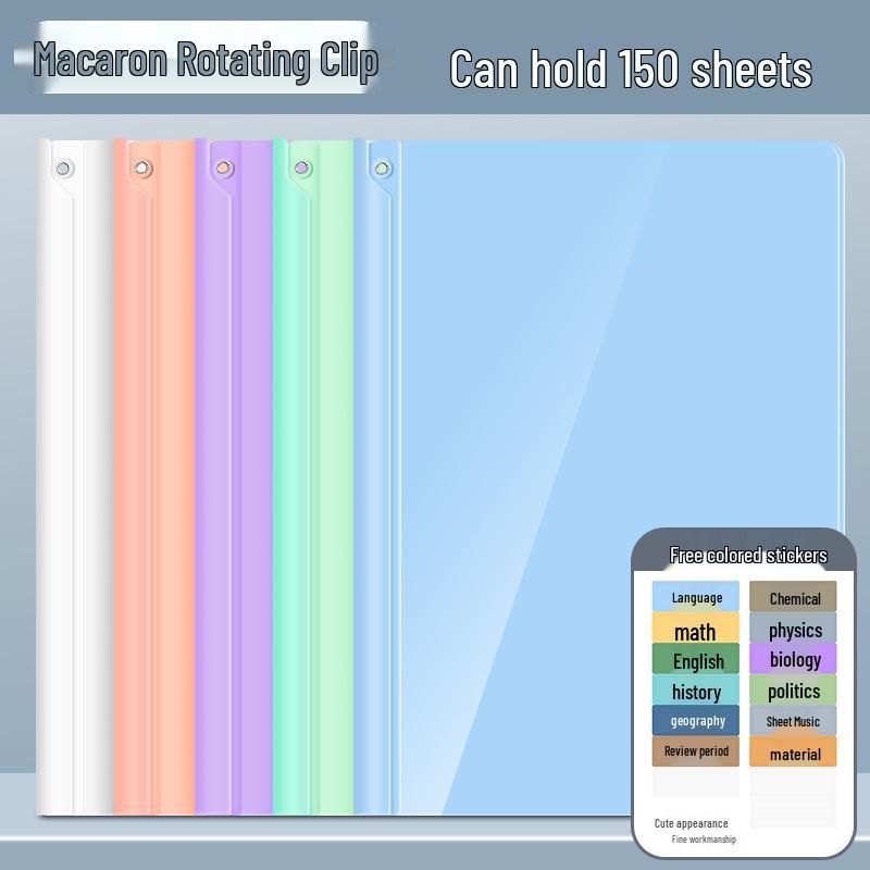 Thickened A4 Binder Clip for Elementary Students - Test Paper and Book Organizer