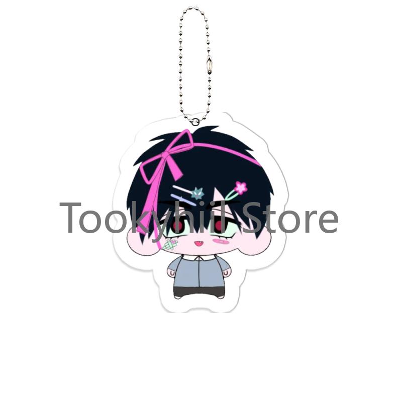 Alien Stage Acrylic Keychain Anime Sua Mizi Luka Till Ivan Anime Cartoon Hyuna Key Ring Exquisite Backpack Pendant Festival Gift