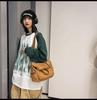 Ruiying Plátěný batoh s velkou kapacitou, pratelný - Unisex, japonský styl, jednobarevný