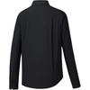 Anta Casual Simple Solid Color Loose Polo Long Sleeve Shirt Women Shirts Basic-Black 162530108-3